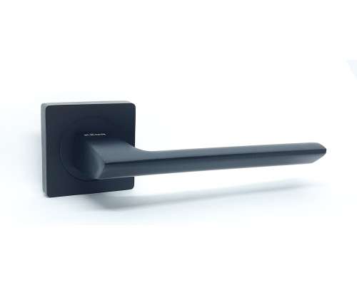 Ручка на розеті KEDR HRoz R06.148-AL - Black mat  (квадратна)