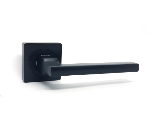 Ручка на розеті KEDR HRoz R06.180-AL - Black mat (квадратна)
