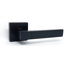 Ручка на розетці KEDR R08.081-AL-Black mat (квадратна)