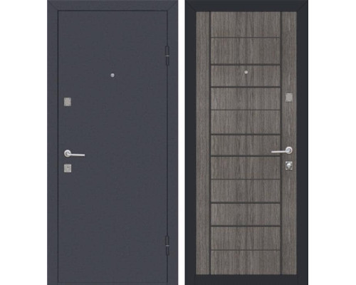 Вхідні двері RICCARDI ВУЛИЦЯ метал/МДФ BIT 06 B Дуб Ash 2050х960 R