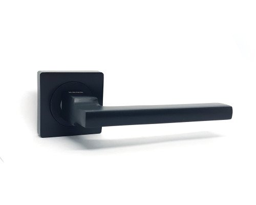 Ручка на розетці KEDR HRoz R06.180-AL - Black mat (квадратна)