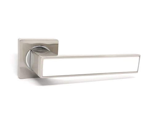 Ручка на розетці KEDR R08.810-AL-SN/CP White (квадратна)
