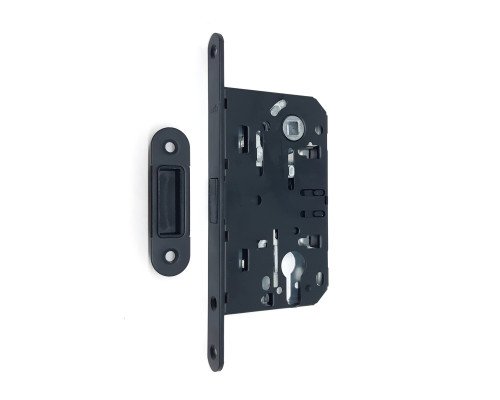 Міжкімнатний механізм KEDR під Циліндр 410C-S MAGNET - Black mat
