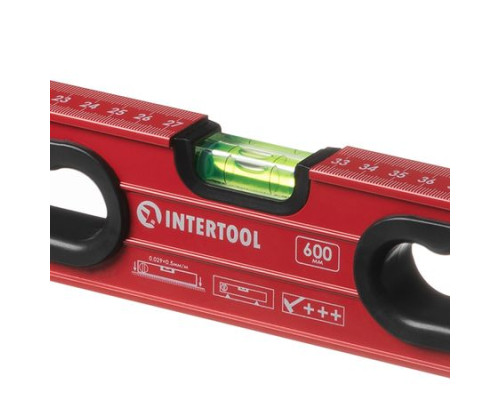 Рівень з поворотною капсулою Intertool MT-1266  3 капсули 600мм