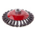 Щітка конусна для КШМ М14 Intertool BT-4125 Пучки крученого дроту 125мм 6500 об/хв