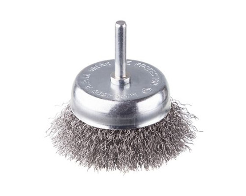 Щітка чашкова для дриля 1/4" Intertool BT-9075 Кручений дріт 75мм 4500 об/хв