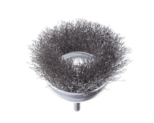 Щітка чашкова для дриля 1/4" Intertool BT-9075 Кручений дріт 75мм 4500 об/хв