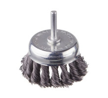 Щітка чашкова для дриля 1/4" Intertool BT-3075 Пучки крученого дроту 75мм 4500 об/хв