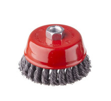 Щітка чашкова для КШМ М14 Intertool BT-2100 Пучки крученого дроту 100мм 8500 об/хв