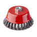 Щітка чашкова для КШМ М14 Intertool BT-2125 Пучки крученого дроту 125мм 6500 об/хв