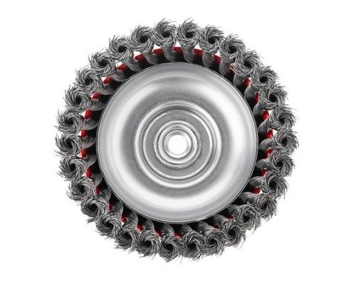 Щітка чашкова для КШМ М14 Intertool BT-2150 Пучки крученого дроту 150мм 4500 об/хв