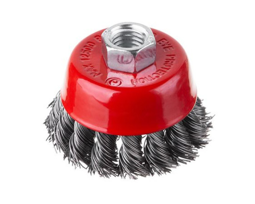 Щітка чашкова для КШМ М14 Intertool BT-2065 Пучки крученого дроту 65мм 12500 об/хв