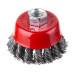Щітка чашкова для КШМ М14 Intertool BT-2065 Пучки крученого дроту 65мм 12500 об/хв