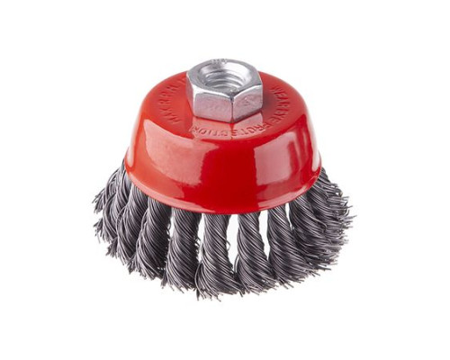 Щітка чашкова для КШМ М14 Intertool BT-2085 Пучки крученого дроту 85мм 8500 об/хв