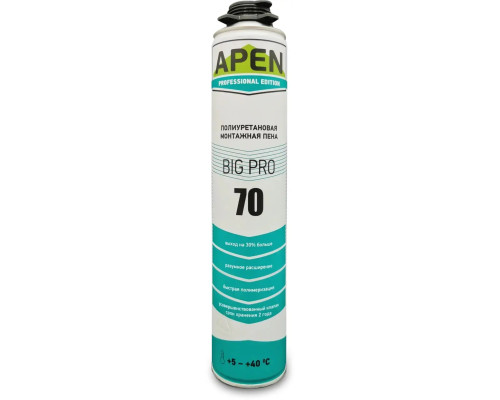 Піна монтажна професійна Apen BIG PRO 70 (880мл)