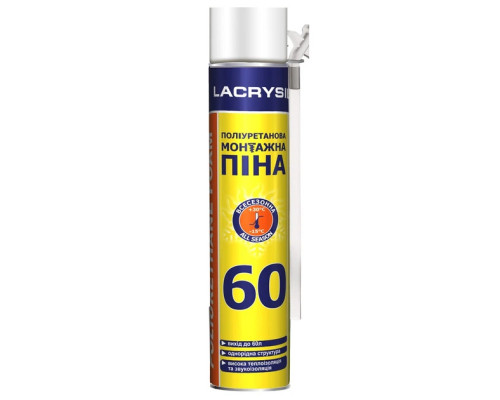 Піна монтажна побутова Lacrysil "60" (750мл)