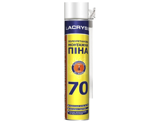 Піна монтажна побутова Lacrysil "70" (850мл)