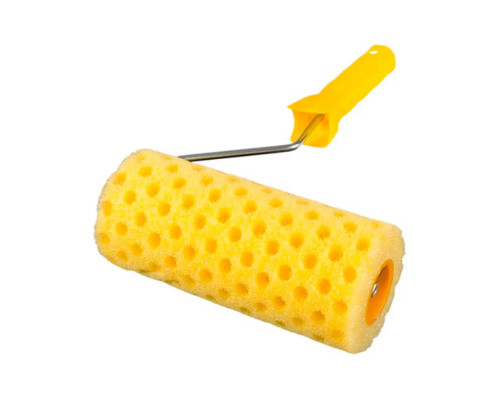 Валик малярський структурний Mastertool Moltopren Decor Горошок 92-6203 з ручкою 180х80мм
