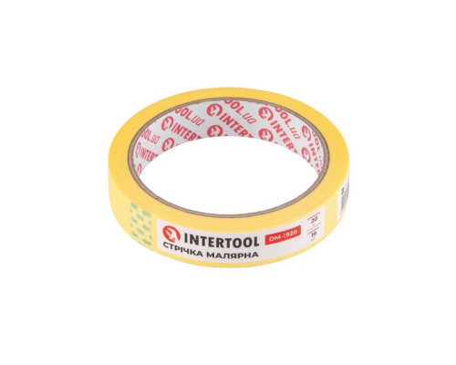 Стрічка малярна Intertool DM-1920  19мм х 20м