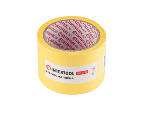 Стрічка малярна Intertool DM-7220  72мм х 20м