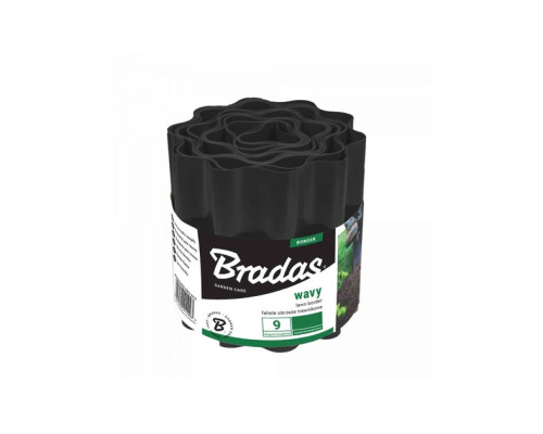 Бордюр садовий хвилястий BRADAS Чорний (9х0,2м)