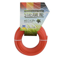Волосінь (Жилка) для тримера Streamline 2,7мм  15м  Зірка