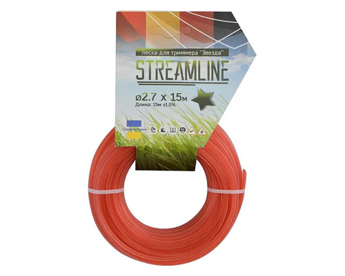 Волосінь (Жилка) для тримера Streamline 2,7мм  15м  Зірка