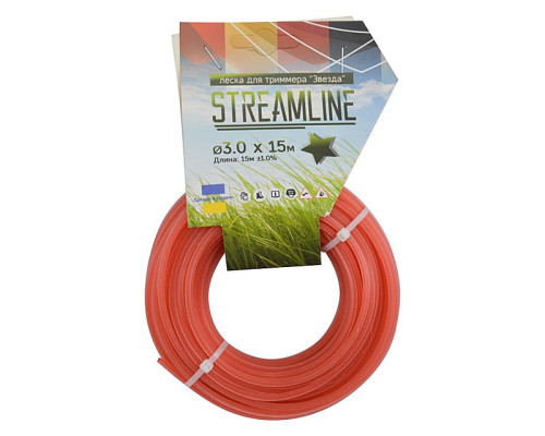 Волосінь (Жилка) для тримера Streamline 3,0мм  15м  Зірка