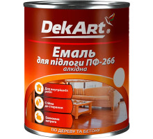 Емаль алкідна DekArt ПФ-266 Жовто-коричнева (0,9кг)
