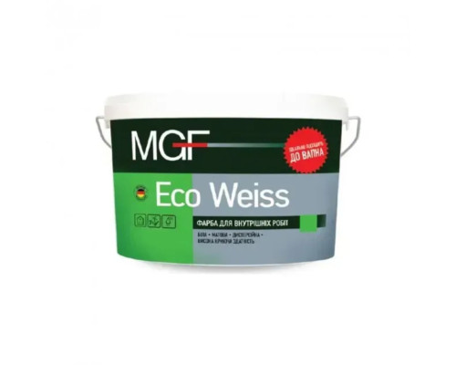 Фарба інтер'єрна MGF Eco Weiss M1 Білий матовий (7кг)