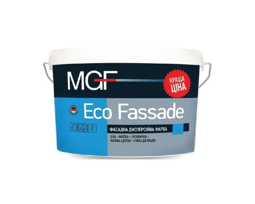 Фарба фасадна MGF Eco Fassade M690 Білий матовий (7кг)