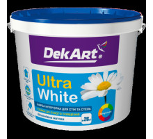 Фарба акрилова DekArt Ultra White Білий матовий (1,2кг)
