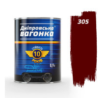 Емаль  Дніпровська Вагонка Вишнева 305 ПФ-133 (0,9кг)