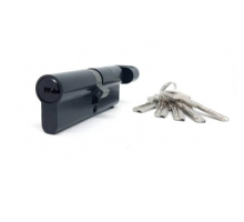 Циліндр KEDR M60 ZCBM (30T*30) Black mat ключ/поворотник