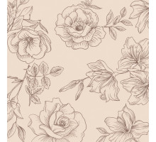Шпалери на паперовій основі прості Шарм 128-10 Дольче Віта Бежево-коричневі (0,53х10,05м)