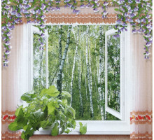 Фотошпалери Арт-Декор "Вікно у казку" 194х201см