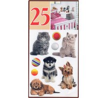 Декоративні наклейки АРТ-декор №25 "Собаки та коти" 50x70см