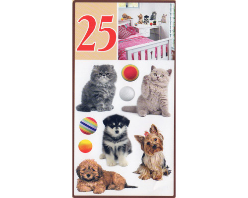 Декоративні наклейки АРТ-декор №25 "Собаки та коти" 50x70см