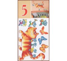 Декоративні наклейки АРТ-декор №5 "Коти" 50x70см