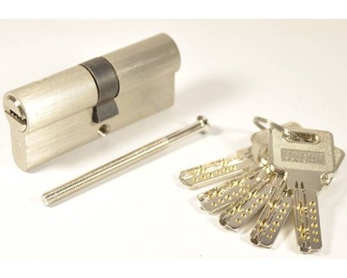 Циліндр KEDR M70 ZN (35*35) NI (нікель) ключ/ключ