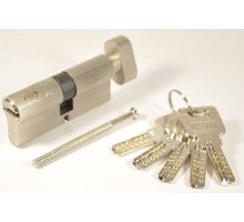 Циліндр KEDR M70 ZCN (35Т*35) NI (нікель) ключ/повір.