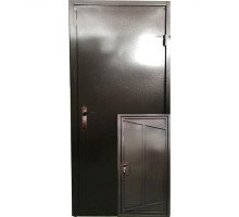 Вхідні двері SOVA Економ Метал/Метал КОРИЧНЕВИЙ 850*2040мм L 